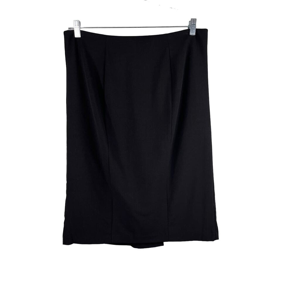 NY & Co 7th Avenue Design Pencil Skirt 16 Black Back Cinch New - Picture 10 of 16
